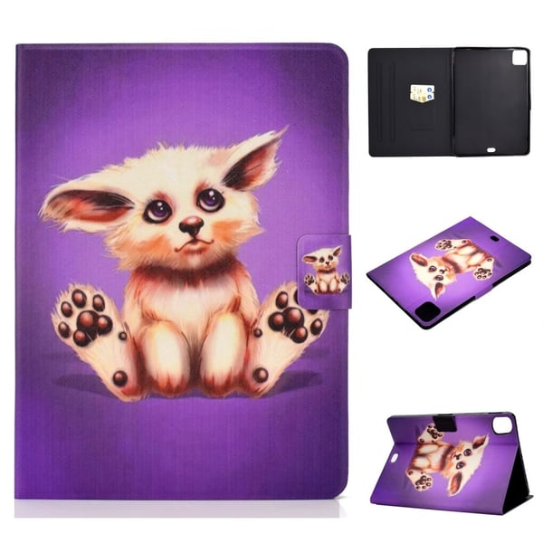 iPad Pro 11 (2021) / Air (2020) vakkert mønstret flip-etui i skinn - Abyssinerkatt