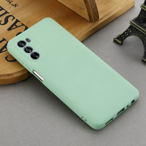 Matt flytende silikondeksel for Motorola Moto G62 5G - Grønn