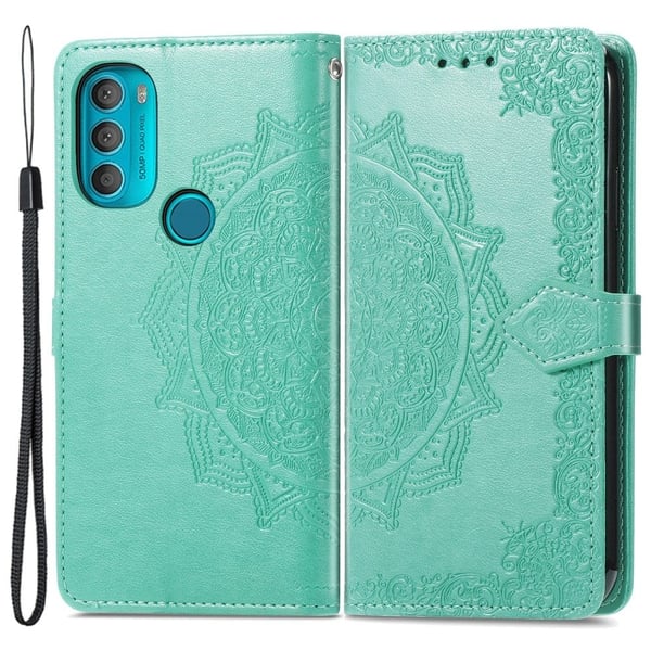 Mandala Motorola Moto G71 5G Flippetui - Grønn