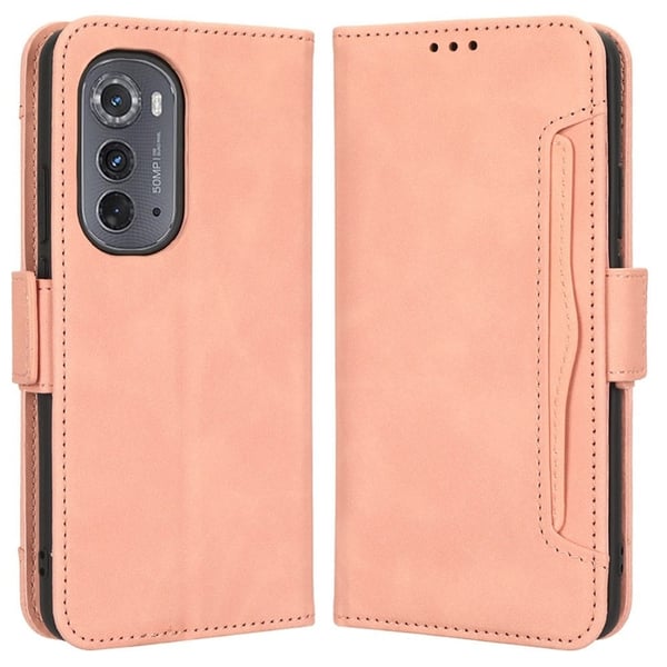 Moderni Nahkalaukku For Motorola Moto Edge 2022 - Pinkki