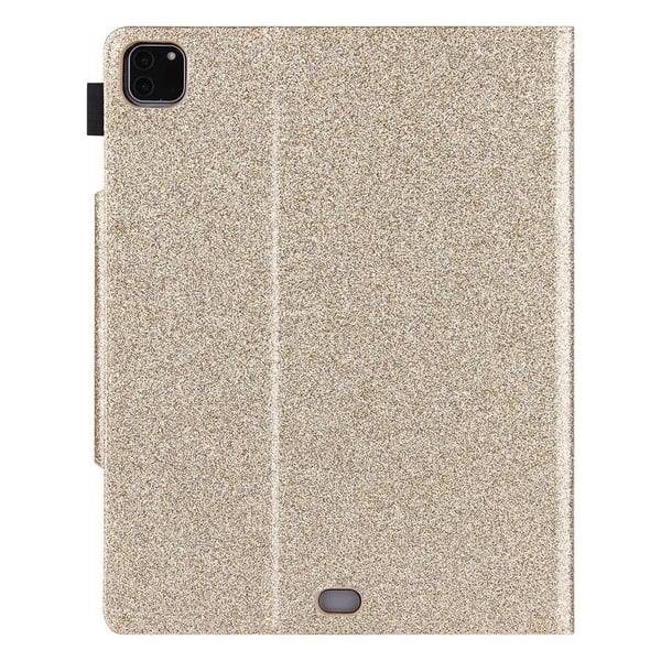 iPad Pro 12.9 (2021) / (2020) / (2018) PU skinnveske med kortspor - Gull