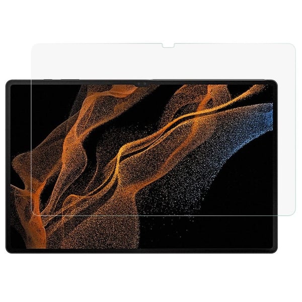 Samsung Galaxy Tab S8 Ultra skjermbeskytter i herdet glass med full lim Samsung Galaxy Tab S8 Ultra skjermbeskytter i herdet glass med full lim