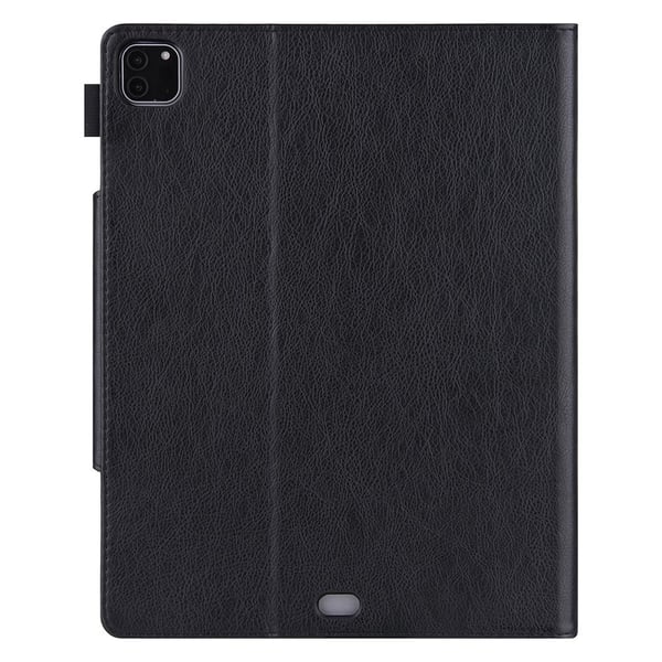 iPad Pro 12.9 (2021) / (2020) / (2018) PU skinnveske med kortspor - Svart
