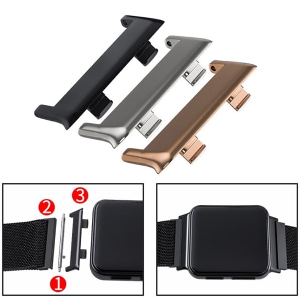 1Pair Oppo Watch 2 (42 mm) klokkeremadapter i rustfritt stål - Sølv