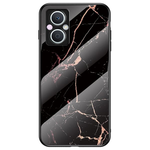 Fantasy Marmor OnePlus Nord N20 5G skal - Guld Svart Marmor