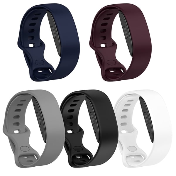 Amazon Halo Band silikonklokkerem med sommerfuglspenne - Mørkelilla