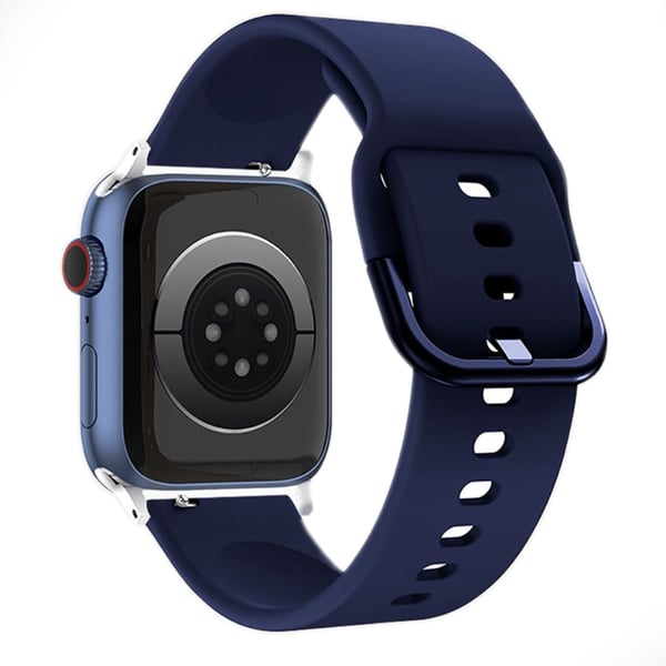 Apple Watch (41 mm) enkel klokkerem i silikon - Midnattsblå