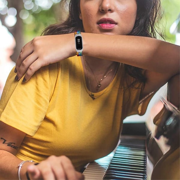 Xiaomi Mi Smart Band 4 / Band 3 harpiks klokkerem - Regnbue