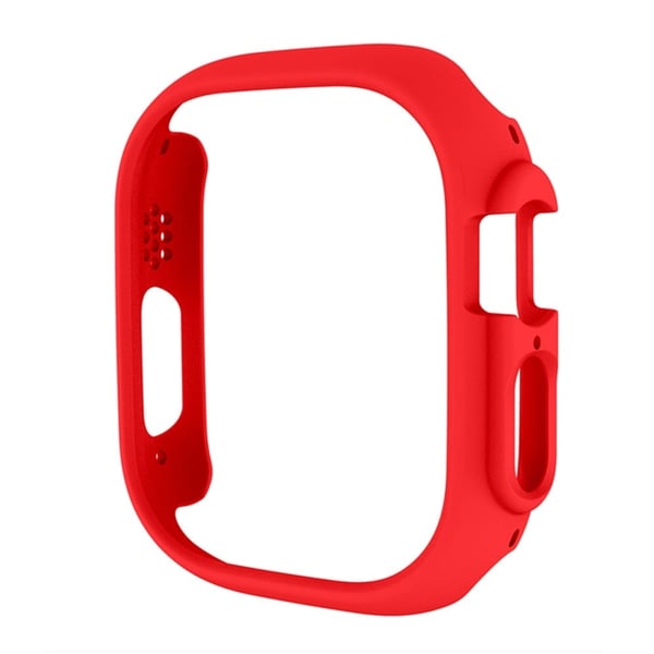 Apple Watch Ultra-cover med skærmbeskyttelse af hærdet glas - Rød