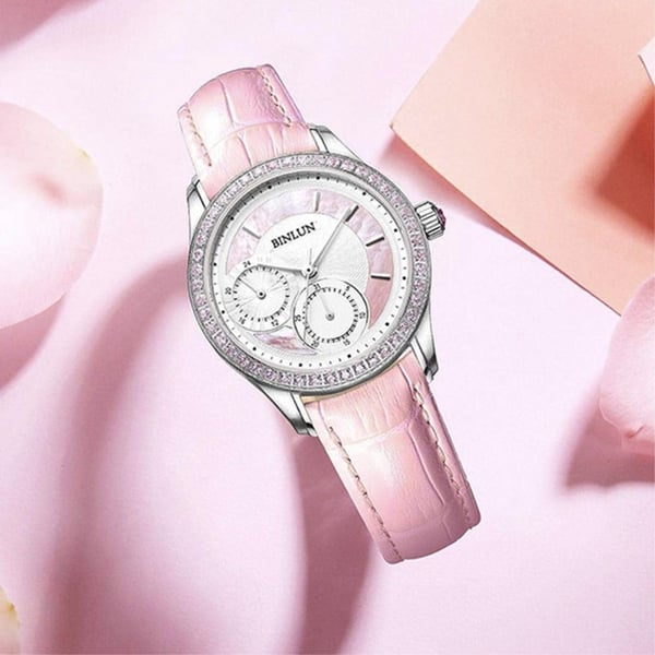 Ticwatch GTX / Pro klokkerem i skinn med krokodillemønster - Rosa