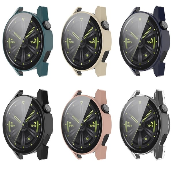 Huawei Watch GT 3 (46 mm) PC-deksel med HD-herdet glass - Rosa