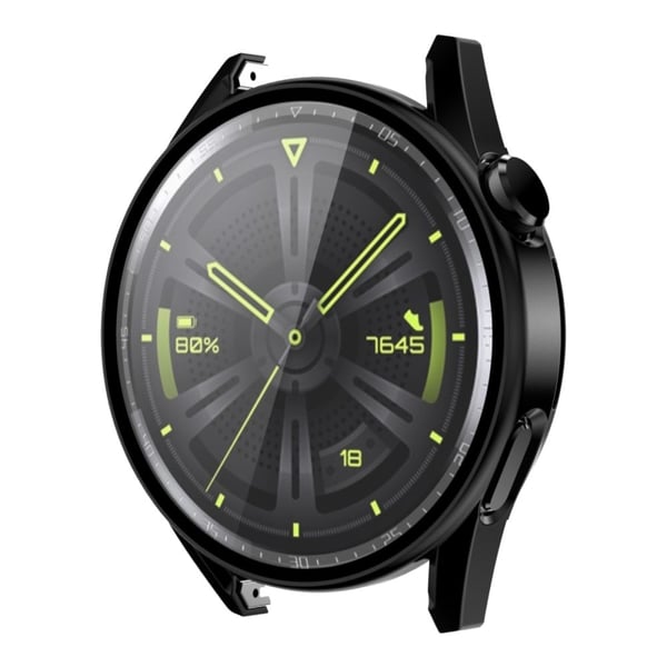 ENKAY Huawei Watch GT 3 (46 mm) matt deksel + 9H herdet glass - Svart
