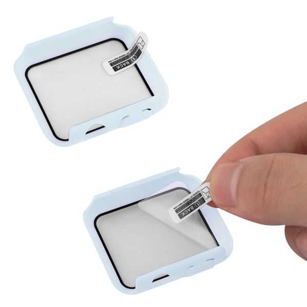Apple Watch Series 8 (45 mm) enkelt deksel med herdet glass - Babyblå