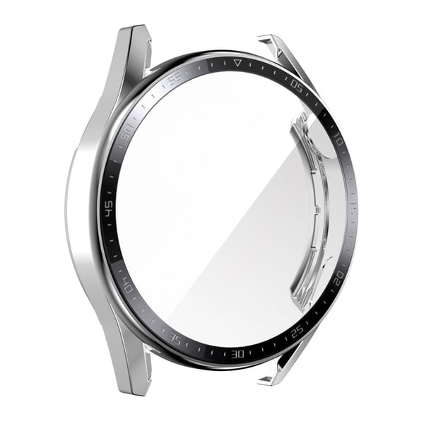 ENKAY Huawei Watch GT 3 (46 mm) galvanisert skaladeksel + herdet glass - Sølv