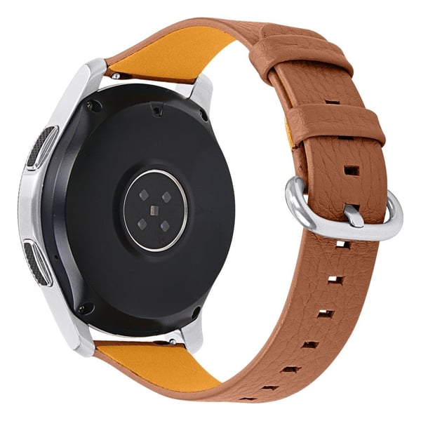 Amazfit GTR 47mm / Pace litchi cowhide læder urrem - Brun Amazfit GTR 47mm / Pace litchi cowhide læder urrem - Brun