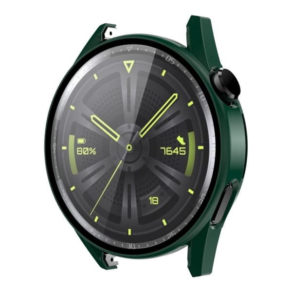 ENKAY Huawei Watch GT 3 (46 mm) matt deksel + 9H herdet glass - Svartgrønn