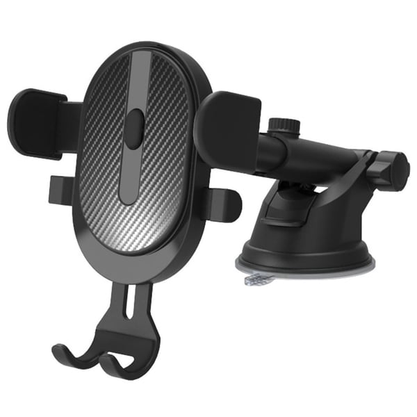 Universal D-23 drejelig telefonholder til bilens instrumentbræt - Sort Universal D-23 drejelig telefonholder til bilens instrumentbræt - Sort