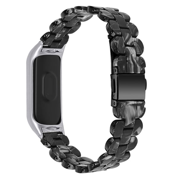 Xiaomi Mi Smart Band 6 / Band 5 viileä hartsikellon hihna - Musta