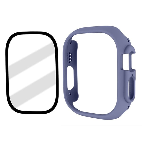 Apple Watch Ultra suojakuori karkaistulla lasisuojalla - Sininen