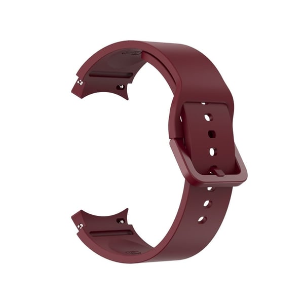 Samsung Galaxy Watch 5 / 4 / 3 enkel silikoneurrem - Rødvin Samsung Galaxy Watch 5 / 4 / 3 enkel silikoneurrem - Rødvin