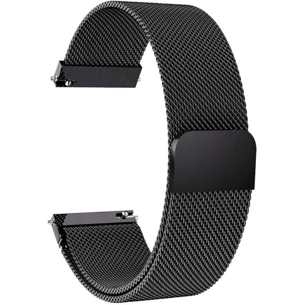 Garmin Vivomove Luxe milanesisk urrem i rustfrit stål - Sort