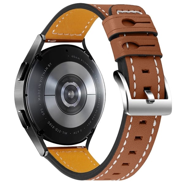 Amazfit GTS / GTR 42mm urrem i okselæder - Brun Amazfit GTS / GTR 42mm urrem i okselæder - Brun