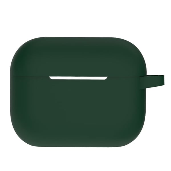 AirPods Pro 2 silikonetui med ringspenne - Svartgrønn