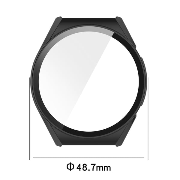 Xiaomi Watch S1 beskyttelsesdeksel med skjermbeskytter i herdet glass - Mørkegrønn
