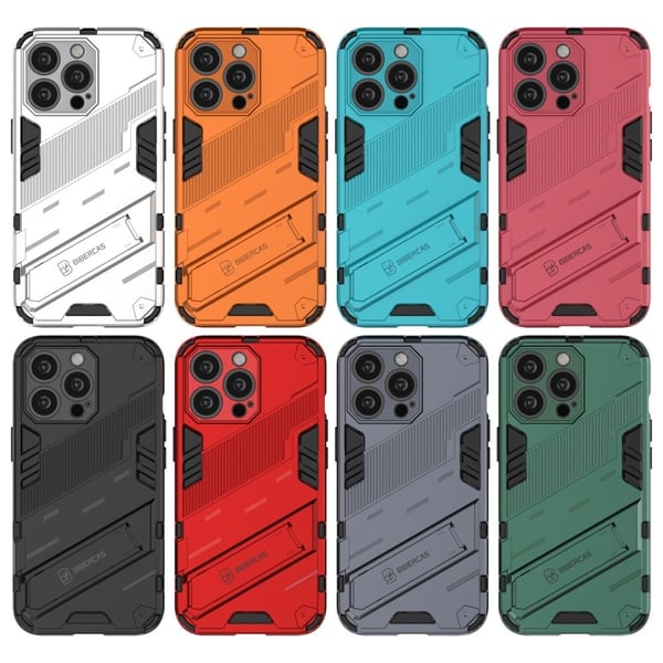 Stødsikkert hybridcover med et moderne touch til iPhone 13 Pro - Rose