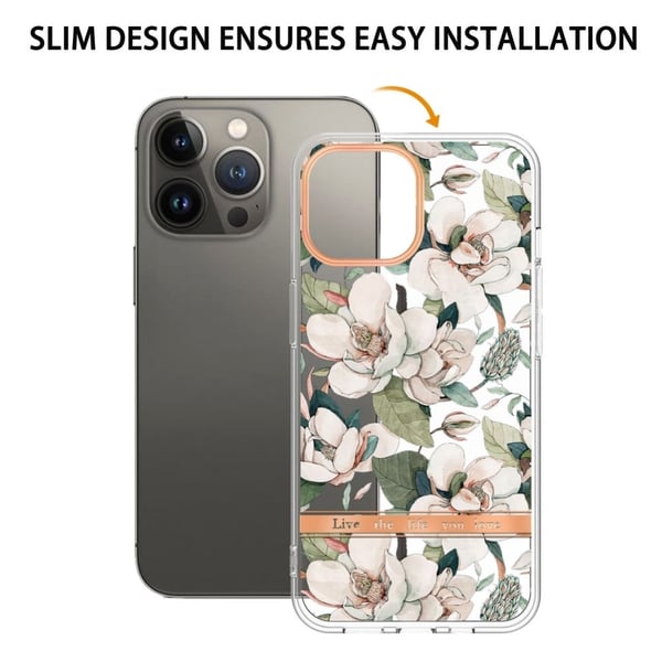Supertynt og slitesterkt softcover for iPhone 13 Pro Max - Grønn Gardenia