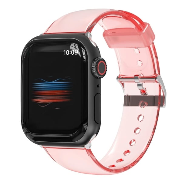 Gjennomsiktig TPU-klokkerem til Apple Watch (45 mm) - Gjennomsiktig Oransje