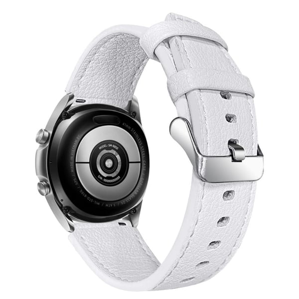Ticwatch GTX / Pro urrem i ekte skinn med tekstur - Hvit