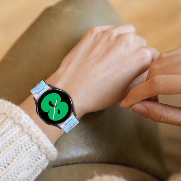 20 mm Huawei Watch Watch 2 / GT 2 42 mm resin-urrem med spænde i rustfrit stål - Himmelblå