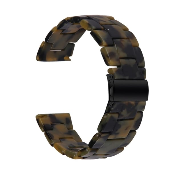 20 mm Garmin Vivomove 3 urrem i resin - Mat Armygrøn