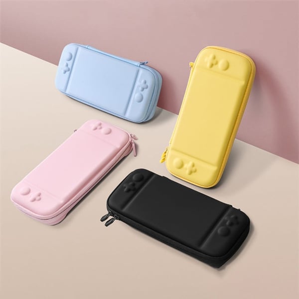 PU-läderfodral i gradientfärg för Nintendo Switch - Blå / Rosa