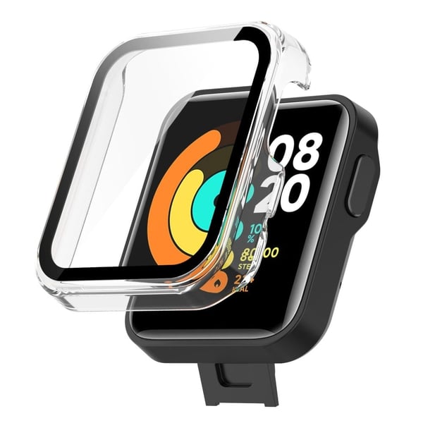 Xiaomi Mi Watch Lite / Redmi Watch enkelt deksel med skjermbeskytter i herdet glass - Gjennomsiktig