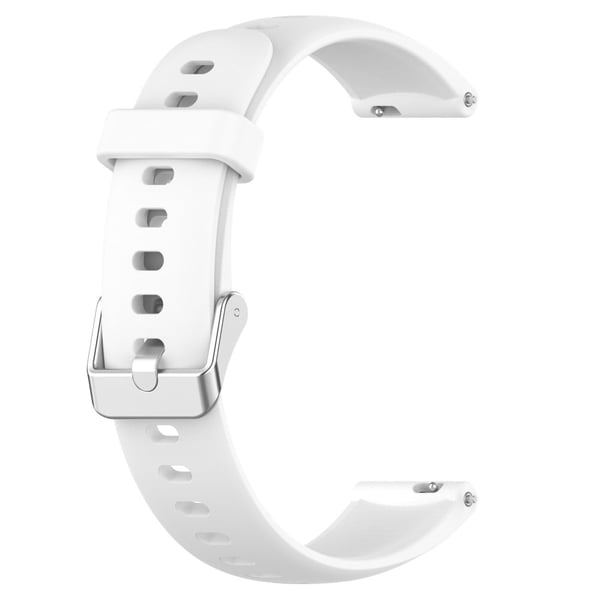 16 mm silikoneurrem til Huawei og Casio-ur - Hvid