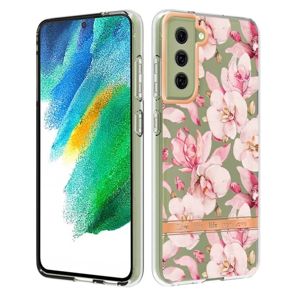 Supertynt og slitesterkt softcover for Samsung Galaxy S21 FE - Rosa Gardenia