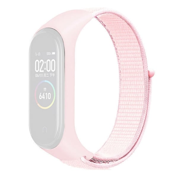 Xiaomi Mi Band 7 / 6 / 5 nylon klokkerem - Rosa