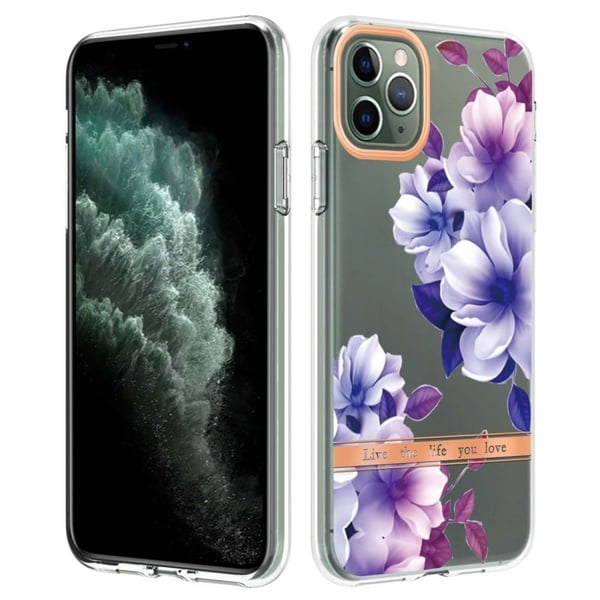 Supertynt og slitesterkt softcover for iPhone 11 Pro Max - Lilla Begonia