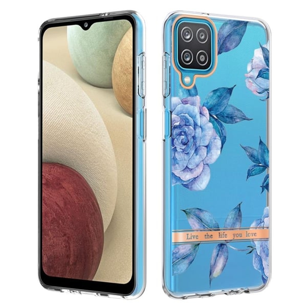 Supertynt og slitesterkt softcover for Samsung Galaxy A12 5G - Blå Pion