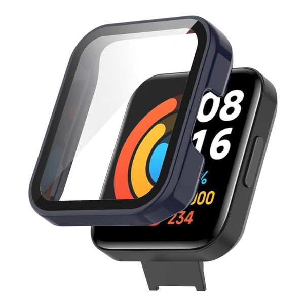 Xiaomi Redmi Watch 2 Lite beskyttelsesdeksel med skjermbeskytter i herdet glass - Mørkeblå