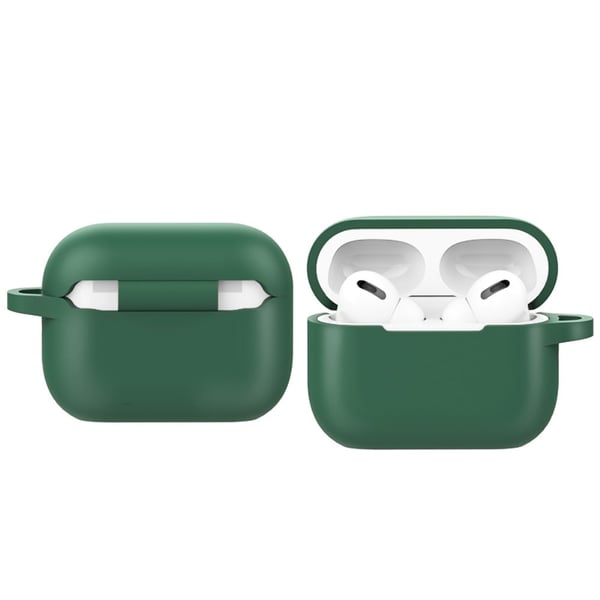 AirPods Pro 2 silikonetui med spenne - Furuskogsgrønn AirPods Pro 2 silikonetui med spenne - Furuskogsgrønn