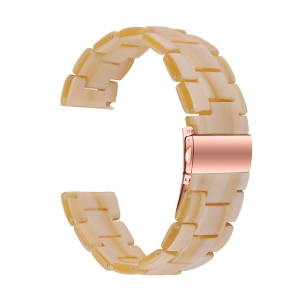20mm Garmin Vivomove 3 hartsikellon hihna - Ivory