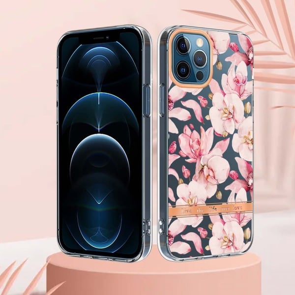 Supertynt og slitesterkt softcover for iPhone 12 Pro Max - Rosa Gardenia