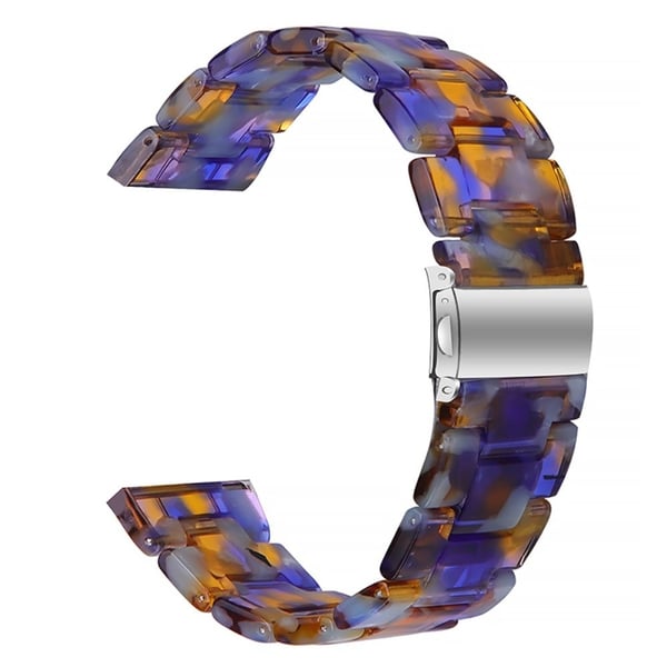 20 mm Huawei Watch GT 2 42 mm / Watch 2 harpiks urrem med spenne i rustfritt stål - Blue Ocean