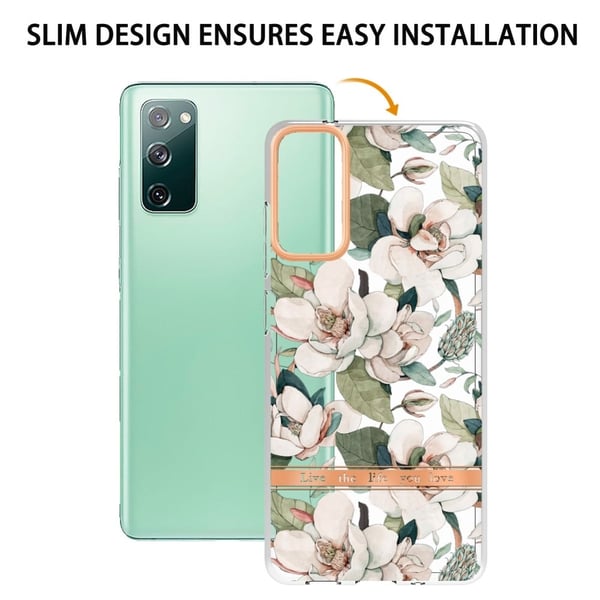 Supertynt og slitesterkt softcover for Samsung Galaxy S20 FE 5G / S20 FE - Grønn Gardenia