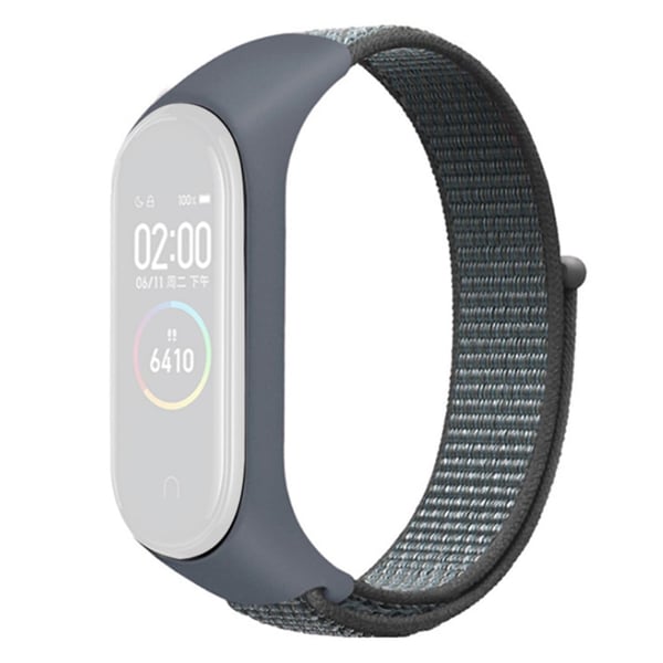 Xiaomi Mi Band 7 / 6 / 5 nylonkellon hihna - Harmaa