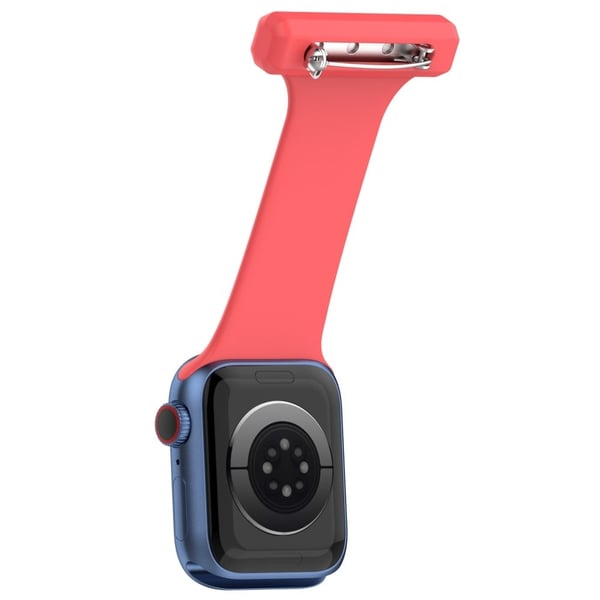 Apple Watch Series 8 (45 mm) / Watch Ultra silikonklokkeopphengsrem - Rød