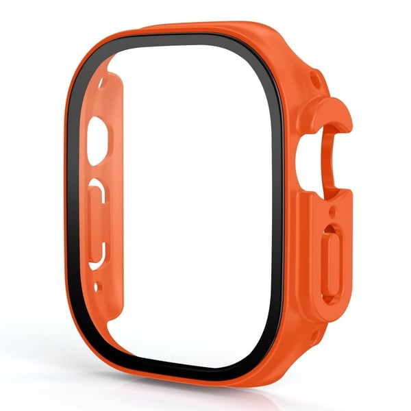 Apple Watch Ultra-deksel med skjermbeskytter i herdet glass - Oransje